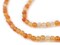 The Bead Chest Round Carnelian Beads (4mm): Organic Gemstone Round Spherical Energy Stone Healing Power Crystal for Jewelry Bracelet Mala Necklace Making